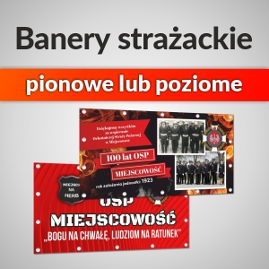Banery strażackie druk