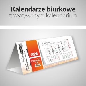 Kalendarz biurkowy z wyrywanym kalendarium