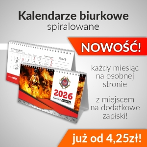 Kalendarze biurkowe spiralowane drukowane
