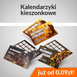Kalendarzyki kieszonkowe strazackie drukowane