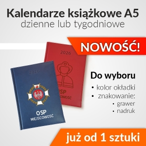 Kalendarze ksiazkowe strazackie drukowane