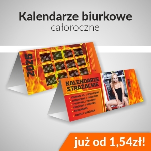 Kalendarze biurkowe całoroczne drukowane