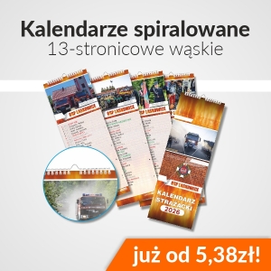 Kalendarze strazackie spiralowane drukowane