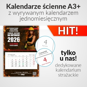 Kalendarz strazacki scienny wyrywany