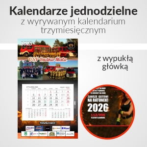 kalendarze jednodzielne z wyrywanym kalendarium