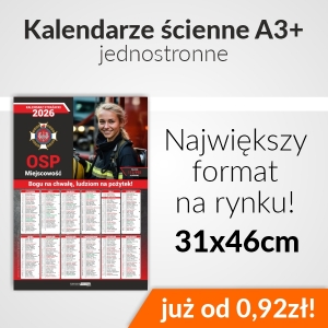 kalendarz ścienny A3 jednostronny